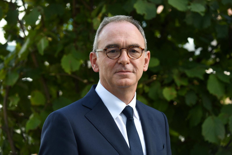 Xavier Piechaczyk à la Défense, le 14 septembre 2022.  ( AFP / ERIC PIERMONT )