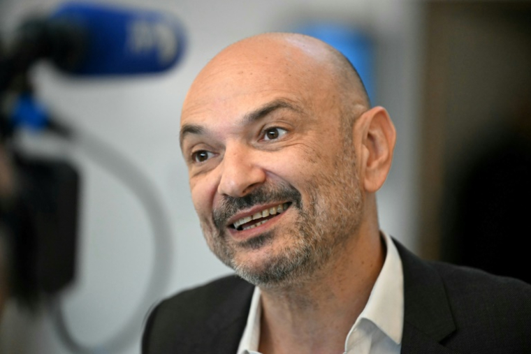 L'avocat Richard Malka, le 27 mai 2025 à Nanterre ( AFP / Hugo MATHY )
