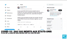 Aux Etats-Unis, la barre des 800 000 morts dus au Covid-19 est franchie