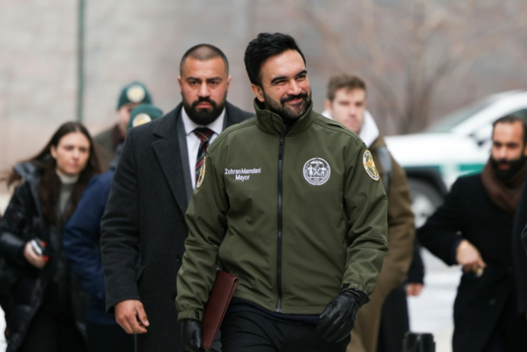 Le maire de New York Zohran Mamdani, le 24 janvier 2026 à New York  ( AFP / ANGELA WEISS )