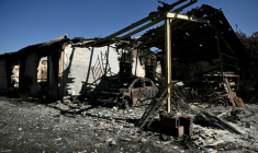 Biscarrosse dévasté le 28 juillet 2026 ( AFP / Philippe Lopez )