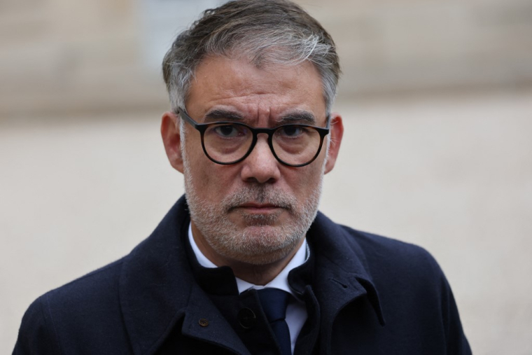 Olivier Faure à Paris, le 10 octobre 2025. ( AFP / LUDOVIC MARIN )