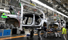 Usine principale de la flotte électrique Volkswagen (VW) à Emden, en Allemagne