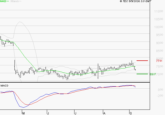 BIOMERIEUX : Une consolidation vers les supports est probable