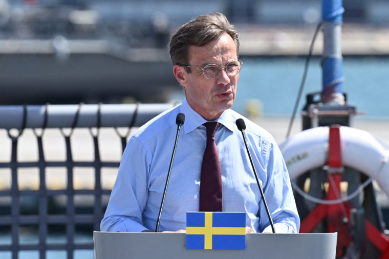 Le Premier ministre suédois Ulf Kristersson à Gdynia, en Pologne le 29 juin 2026. ( AFP / MARCIN GADOMSKI )