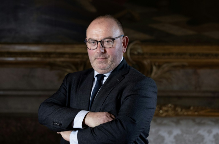 Le sénateur LR Laurent Duplomb,  à Paris le 11 février 2025. ( AFP / ALAIN JOCARD )