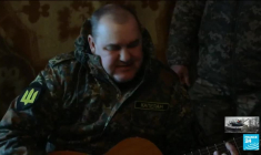 Dans le Donbass, un aumônier rend visite aux troupes pour fêter Noël