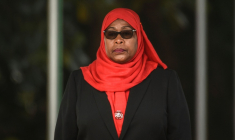 La présidence de Tanzanie Samia Suluhu Hassan, à Dar es Salaam, le 19 mars 2021 ( AFP / - )