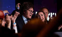 Le candidat présidentiel Javier Milei, à Buenos Aires, en Argentine