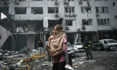 Après un bombardement russe à Kiev, le 6 juillet 2026 ( AFP / Genya Savilov )