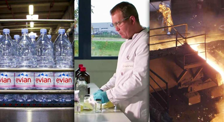 Danone, Eurofins et Saint-Gobain : des actions conseillées par B Capital. (© Danone / Eurofins / Saint Gobain)