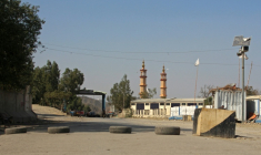 Une route bloquée près du poste-frontière de Torkham entre l'Afghanistan et le Pakistan, le 21 octobre 2025 ( AFP / - )