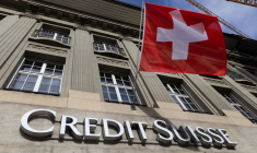 Le logo de la banque suisse Credit Suisse