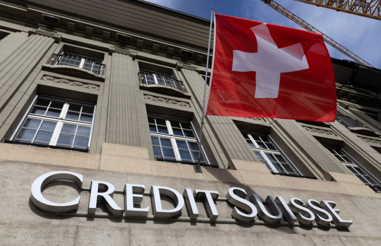 Le logo de la banque suisse Credit Suisse