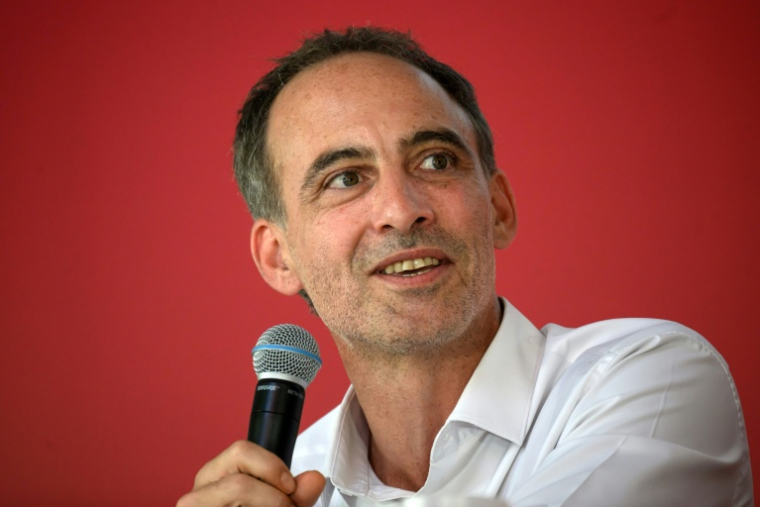 Raphaël Glucksmann à Bram, dans l'Aude, le 19 septembre 2026 ( AFP / Ed JONES )