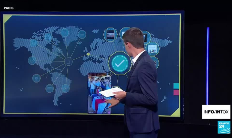 Non, il n’y a pas eu de nuées de drapeaux étrangers au soir du second tour des législatives