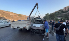 Dans le sud du Liban, un véhicule visé par une frappe israélienne