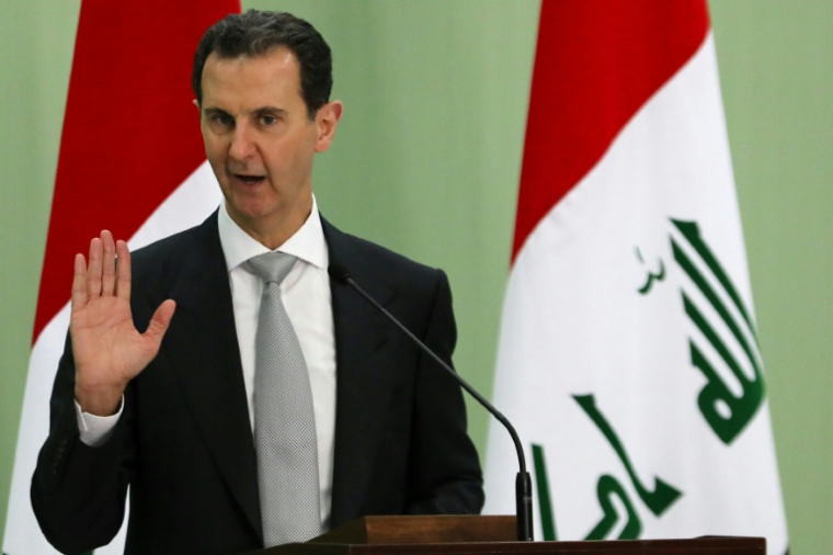 Le président syrien Bachar al-Assad à Damas, le 16 juillet 2023 ( AFP / LOUAI BESHARA )