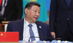 XI Jinping à Astana, au Kazkhstan, le 4 juillet 2024. ( POOL / SERGEI SAVOSTYANOV )