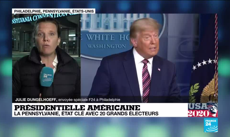 Présidentielle américaine : Biden et Trulmp au coude-à-coude en Pennsylvanie