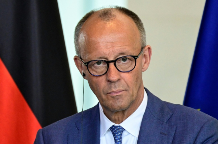 Le chancelier allemand Friedrich Merz à Berlin en Allemagne le 2 juin 2026 ( AFP / John MACDOUGALL )