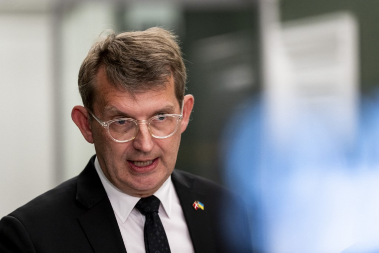 Le ministre danois de la Défense, Troels Lund Poulsen, à Copenhague, le 17 septembre 2025 ( Ritzau Scanpix / EMIL NICOLAI HELMS )