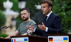 UKRAINE: MACRON DOUTE D'UN ACCORD SUR LES CÉRÉALES AVEC LA RUSSIE