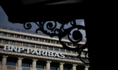 Le logo de BNP Paribas à Paris