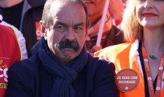 Philippe Martinez à Albi, le 16 février 2023. ( AFP / CHARLY TRIBALLEAU )