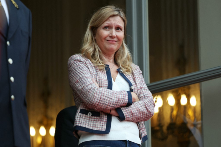 Yaël Braun-Pivet à Paris, le 7 septembre 2024. ( AFP / THOMAS SAMSON )