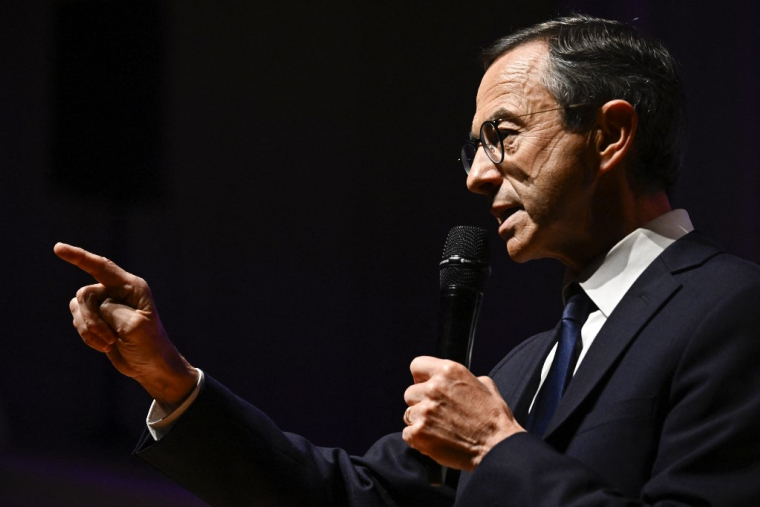 Bruno Retailleau, à Paris, le 20 juin 2024 ( AFP / JULIEN DE ROSA )