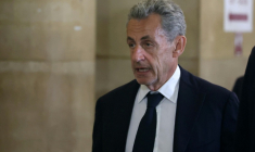 L'ancien président français Nicolas Sarkozy arrive au palais de justice de Paris, le 11 mai 2026, pour son procès en appel dans l'affaire du financement libyen de sa campagne présidentielle de 2007 ( AFP / Alain JOCARD )