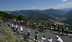 6e étape du Tour de France, dans les Pyrénées, le 9 juillet 2026 ( AFP / Jeff PACHOUD )