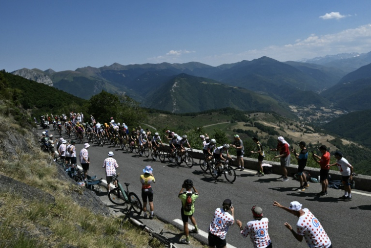 6e étape du Tour de France, dans les Pyrénées, le 9 juillet 2026 ( AFP / Jeff PACHOUD )