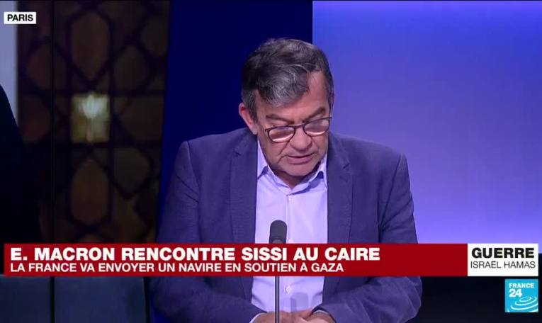 E. Macron au Caire : la France va envoyer un navire militaire pour "soutenir" les hôpitaux de Gaza