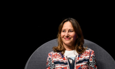 Ségolène Royal à Châteauneuf-sur-Isère, le 25 août 2023. ( AFP / JEFF PACHOUD )
