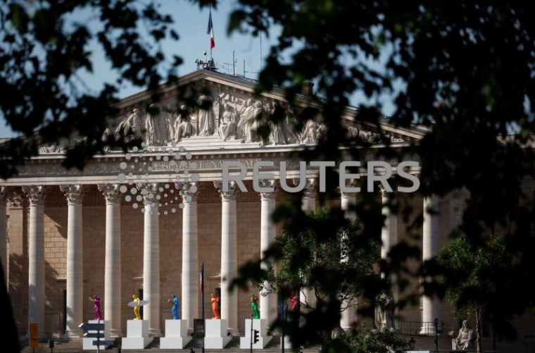 Le palais Bourbon où siège l'Assemblée nationale à Paris
