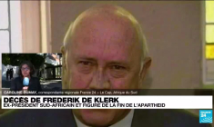 Décès de Frederik Willem de Klerk : ex-président sud-africain et figure de la fin de l'apartheid