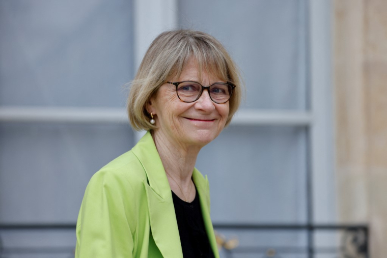 Véronique Louwagie à Paris, le 15 avril 2025. ( AFP / LUDOVIC MARIN )