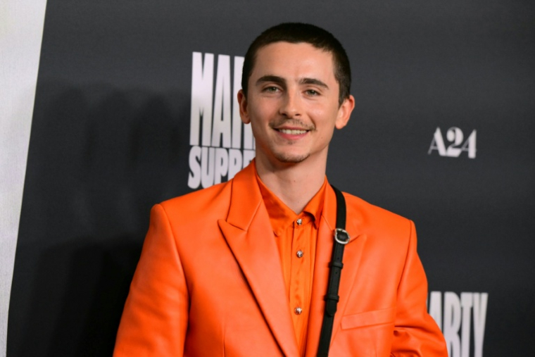 Timothée Chalamet lors de l'avant-première de "Marty Supreme" à Los Angeles, le 8 décembre 2025 ( AFP / Frederic J. Brown )