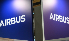 Le logo d'Airbus au FIC (International Cybersecurity Forum) à Lille, dans le nord de la France, le 8 juin 2022 ( AFP / Denis Charlet )