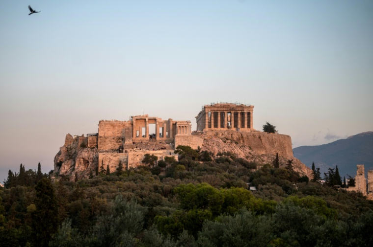 Le Parthenon, au sommet de l'Acropole à Athènes, le 15 novembre 2022 ( AFP / Angelos Tzortzinis )