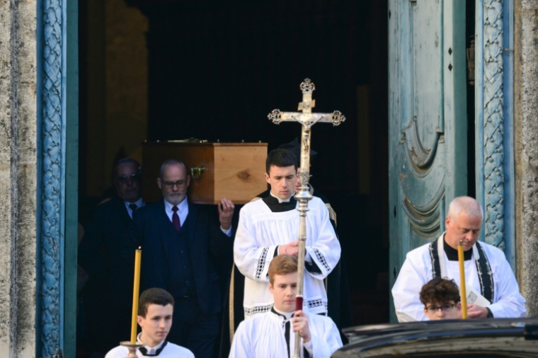 Obsèques de Quentin Deranque dans une église à Lyon le 24 février 2026  ( AFP / OLIVIER CHASSIGNOLE )