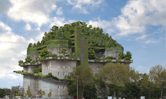 Ce bunker de l’époque nazie va être végétalisé pour devenir un hôtel cosy (Crédits photo :  - St Pauli Nh Hotels )