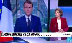 Défilé du 14 juillet en France : première apparition de Macron depuis son allocution