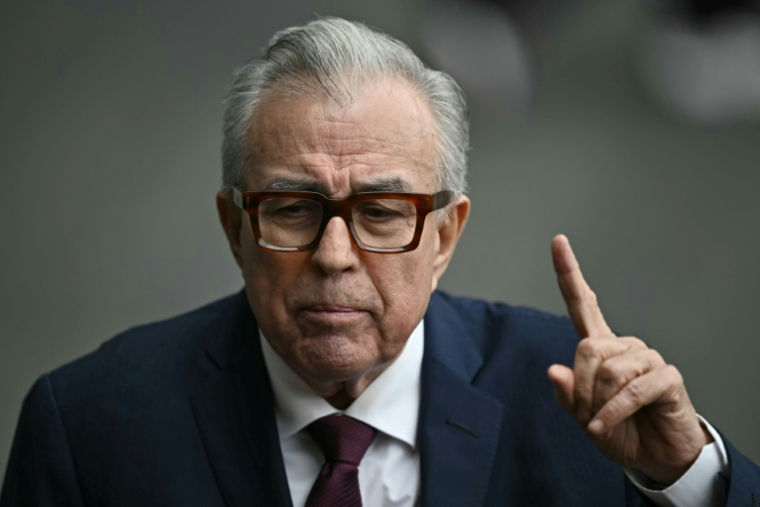 Le gouverneur du Sinaloa, Ruben Rocha Moya, au Congrès de l'Union à Mexico, le 1er octobre 2024 ( AFP / CARL DE SOUZA )