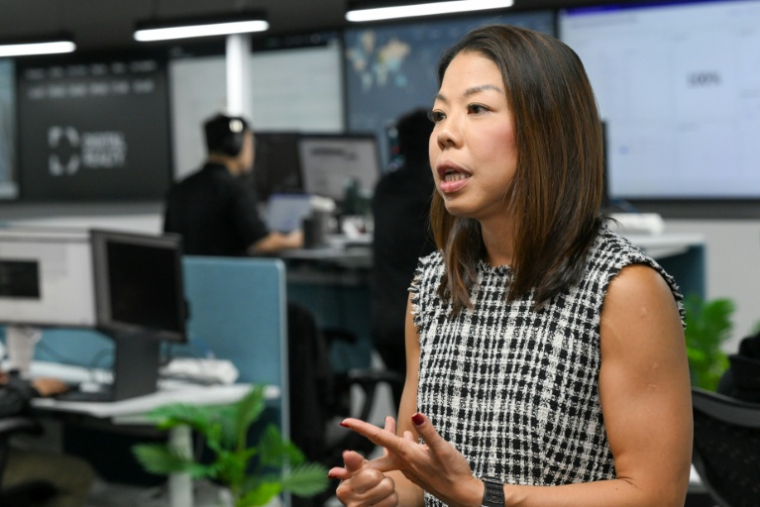 Serene Nah, directrice générale et responsable de la zone Asie-Pacifique chez Digital Realty à Singapour, le 2 septembre 2026 ( AFP / Roslan RAHMAN )