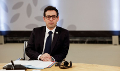 Le ministre français des Affaires étrangères, Stéphane Séjourné, lors d'une réunion des ministres des Affaires étrangères du G7 à Capri, en Italie