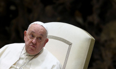Le pape François assiste à l'audience du Jubilé dans la salle Paul VI au Vatican