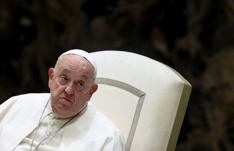 Le pape François assiste à l'audience du Jubilé dans la salle Paul VI au Vatican